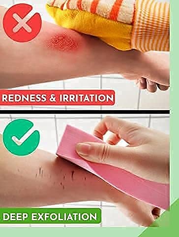 2pcs Dead Skin Remover Sponge - Cute Embossed Pink Soap – Gentle & Moisturizing