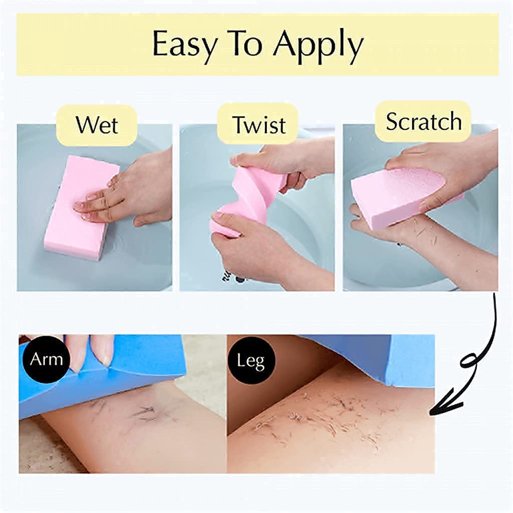 2pcs Dead Skin Remover Sponge - Cute Embossed Pink Soap – Gentle & Moisturizing
