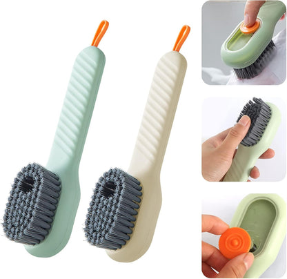 Estoy Shoe Brush Shoes Scrubbing Cleaning Brush Cleaning Boot Brush with Liquid Box Clothing Brush Cleaning Tool Multifunctional Cleaning Laundry Brush 1PCS