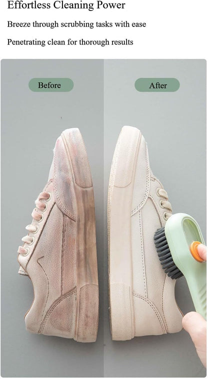 Estoy Shoe Brush Shoes Scrubbing Cleaning Brush Cleaning Boot Brush with Liquid Box Clothing Brush Cleaning Tool Multifunctional Cleaning Laundry Brush 1PCS