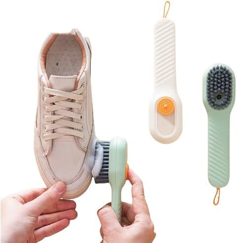 Estoy Shoe Brush Shoes Scrubbing Cleaning Brush Cleaning Boot Brush with Liquid Box Clothing Brush Cleaning Tool Multifunctional Cleaning Laundry Brush 1PCS