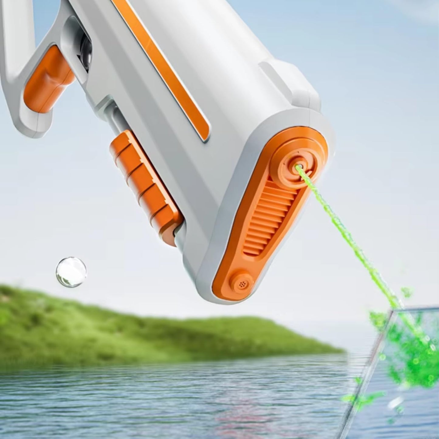 CyberGun Electric Water Blaster – Rechargeable Spray Gun with LED Light & 280ml Tank