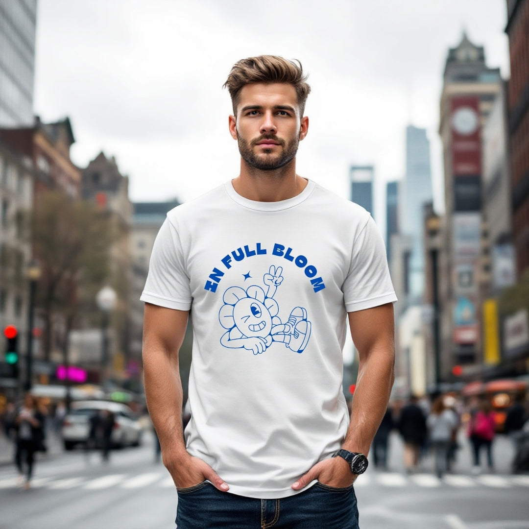 "In Full Bloom" Retro Floral T-Shirt
