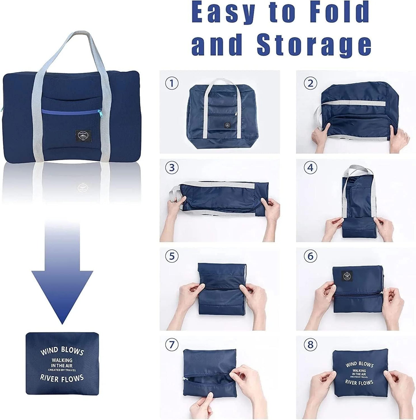 Foldable Travel Bag Organizer – Lightweight & Spacious