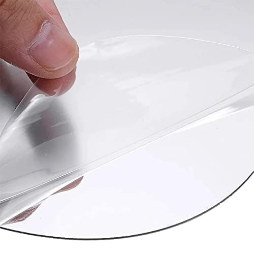 Estoy  Mirror Sheets Self-Adhesive Plastic Mirror Tiles Non-Glass Mirror Stickers for Home Decoration (Large, Oval)