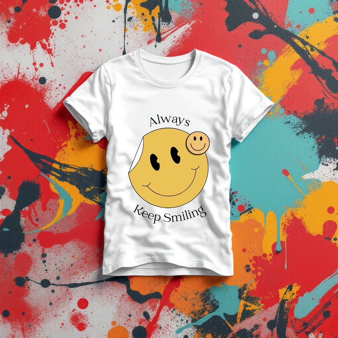 Always Keep Smiling Graphic T-Shirt