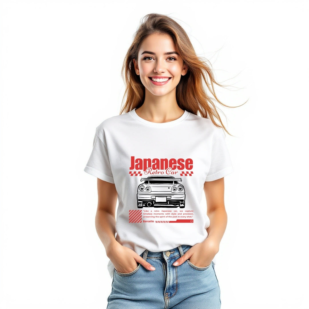 Japanese Retro Car Graphic T-Shirt