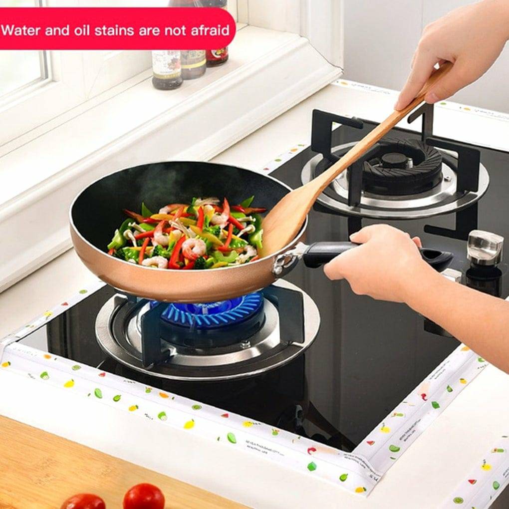 Waterproof Tape for Kitchen Sink Oil Proof Caulk Kitchen Sink Tape Waterproof for Corner Caulk Self Adhesive Sealing Tape Gap Sealer for Platform Bathroom (Multi Print1 Pcs) (1)