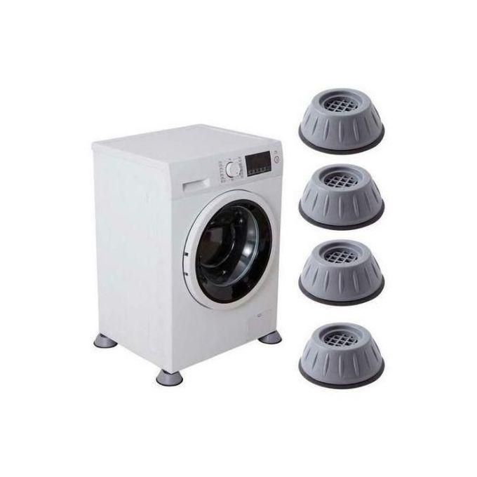 4Pc Washer Dryer Anti Vibration Pads with Suction Cup Feet, Fridge Washing Machine Leveling Feet Anti Walk Pads Shock Absorber Furniture Lifting Base
