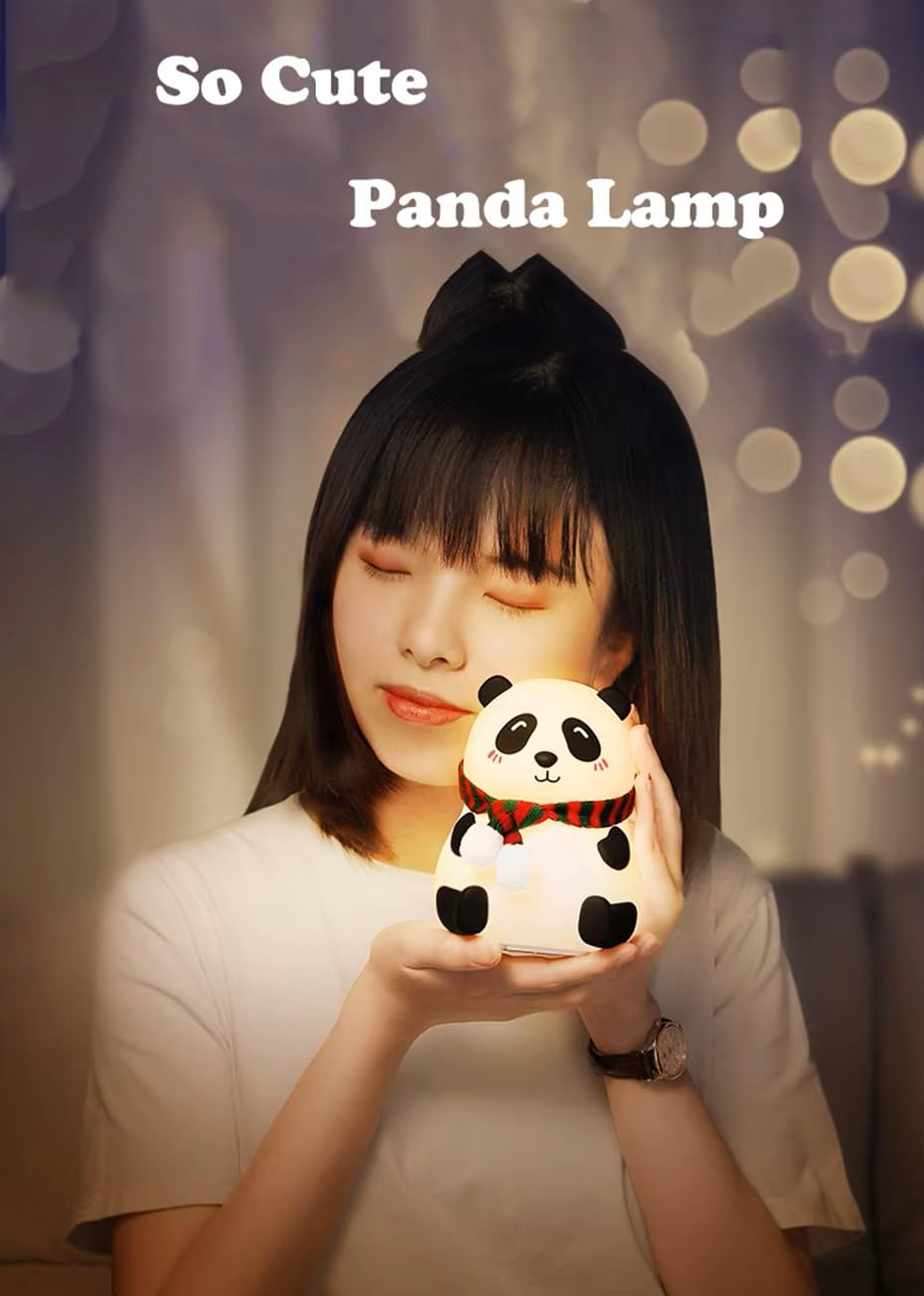 Cute Panda Silicone Night Lamp – HUMAZIAR Soft Touch LED Light