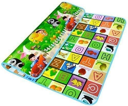 Foldable Kids Play Mat – Waterproof, Non-Toxic Foam Activity Mat with Educational Print (Standard Size - 6 Feet X 4 Feet), 1 Count