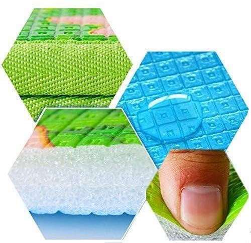 Foldable Kids Play Mat – Waterproof, Non-Toxic Foam Activity Mat with Educational Print (Standard Size - 6 Feet X 4 Feet), 1 Count