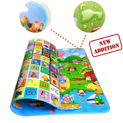 Foldable Kids Play Mat – Waterproof, Non-Toxic Foam Activity Mat with Educational Print (Standard Size - 6 Feet X 4 Feet), 1 Count