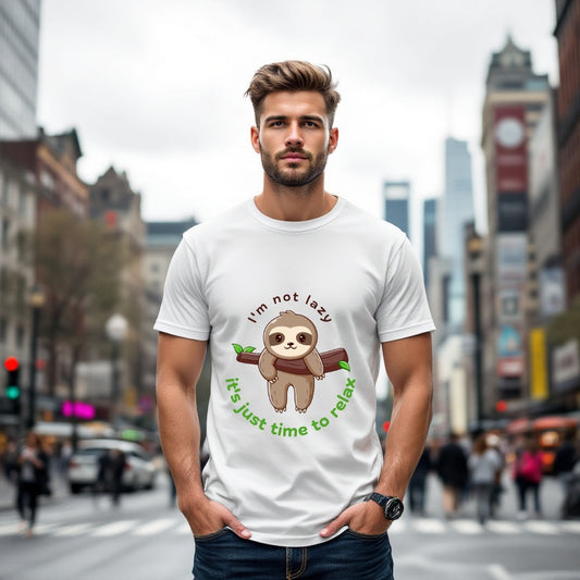 I'm Not Lazy Cute Sloth Relaxation T-Shirt