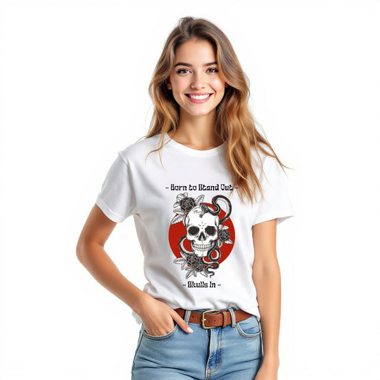 Born to Stand Out Skull T-Shirt