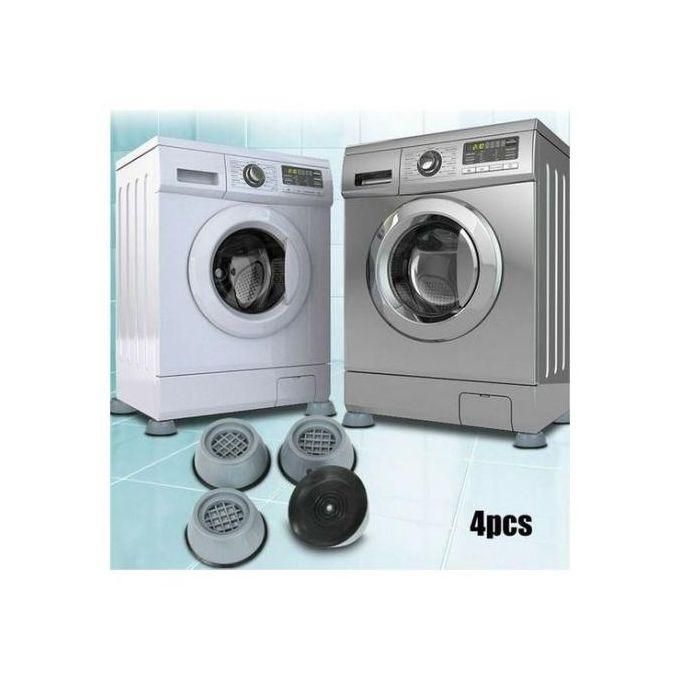 4Pc Washer Dryer Anti Vibration Pads with Suction Cup Feet, Fridge Washing Machine Leveling Feet Anti Walk Pads Shock Absorber Furniture Lifting Base