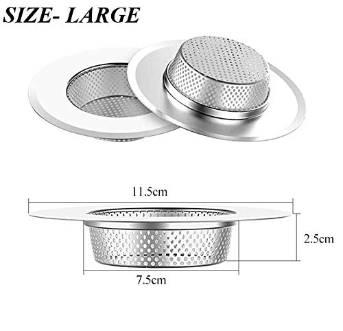 Stainless Steel Sink Strainer Drain Filter for Kitchen and Bathroom