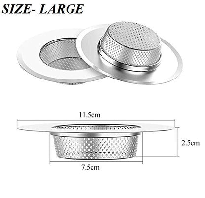 Stainless Steel Sink Strainer Drain Filter for Kitchen and Bathroom