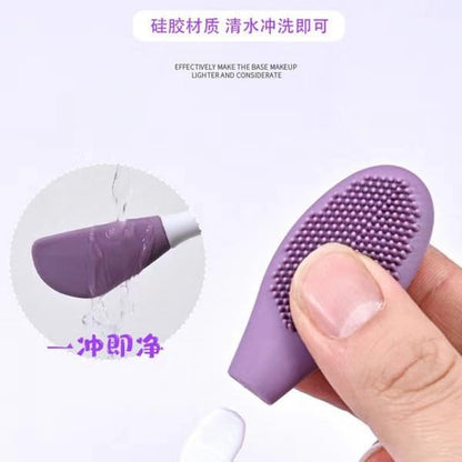 2pcs - 2 In 1 Silicone Face Mask Brush Double-head,Soft Face Mask, Facial Cleansing Brush and pore cleaner,Silicone Face Mask Brush for Applying