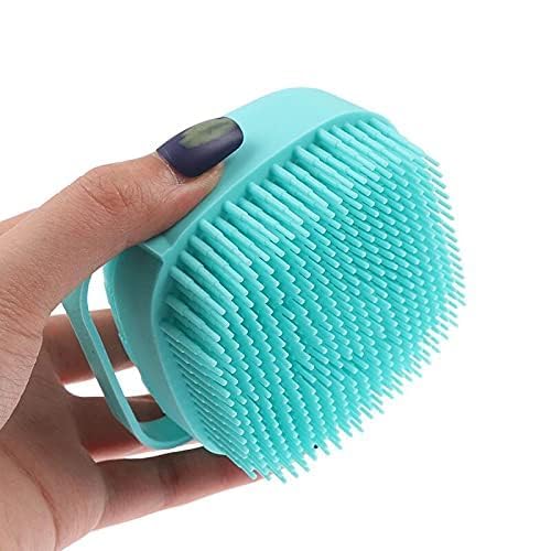 Estoy Body Scrubber with Soap Dispenser Brush, Silicone Exfoliating Brushes, Soft Body Exfoliator, Bath Loofah for Babies, Kids, Women, Men and Pets (Standard, 2, count)