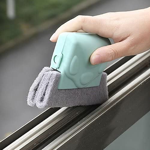 Estoy - Window Groove Frame Cleaning Brush,Window Corners and Gaps Track Cleaning Brushes for Home & Kitchen || Dust Cleaner