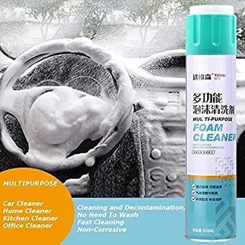 Foaming Car Interior Cleaner Multipurpose Foam Cleaner Spray | Car/Shoes/Sofa Cleaning Spray