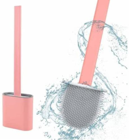 Silicone Toilet Brush with Bendable Head – Deep Cleaning & Hygienic Design