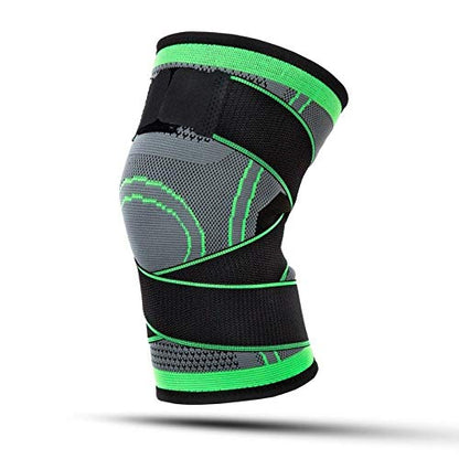 2 Piece Set of Knee Support Protector, Compression Elastic Support Belt, Sports Knee Pads, for Running, Basketball and Volleyball