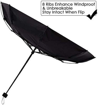 Estoy new Windproof Double Layer Umbrella with Bottle Cover Umbrella for UV Protection & Rain | Outdoor Car Umbrella for Women & Men (Design & Color As Per Availability)