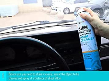 Foaming Car Interior Cleaner Multipurpose Foam Cleaner Spray | Car/Shoes/Sofa Cleaning Spray