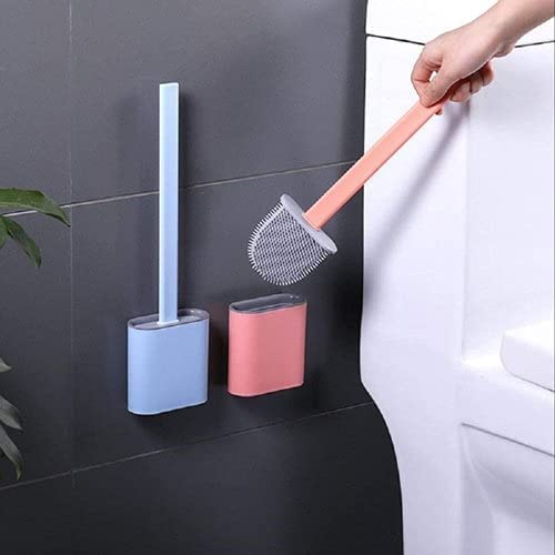 Silicone Toilet Brush with Bendable Head – Deep Cleaning & Hygienic Design