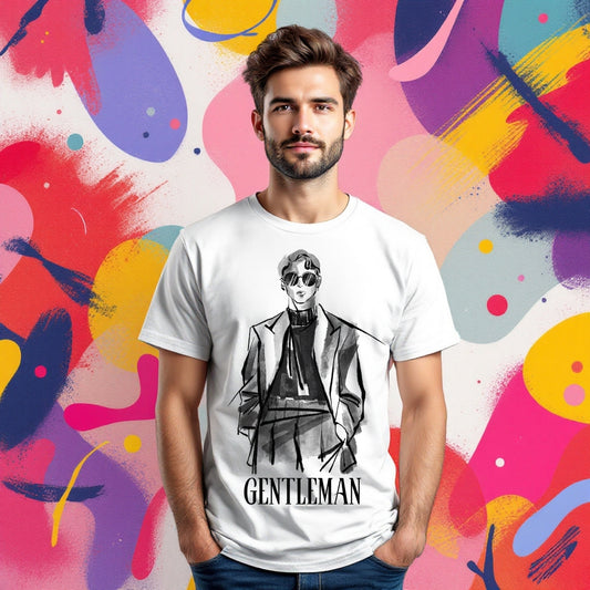 Gentleman Sketch Fashion T-Shirt