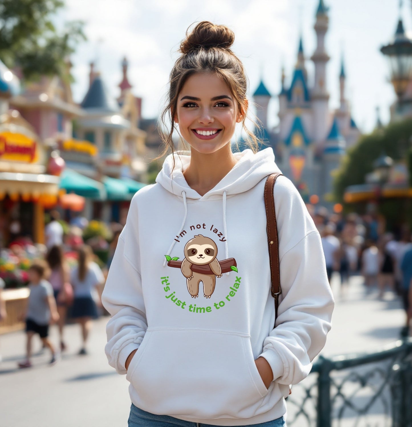 Not Lazy Sloth Hoodie