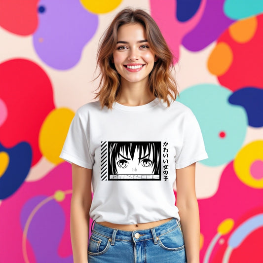 Kawaii Anime Girl Aesthetic T-Shirt
