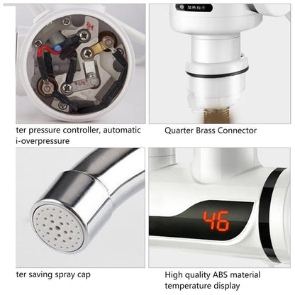 Estoy Instant Electric Hot Water Faucet with LED Temperature Display – 49°C Heating in Seconds