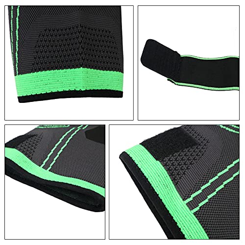 2 Piece Set of Knee Support Protector, Compression Elastic Support Belt, Sports Knee Pads, for Running, Basketball and Volleyball