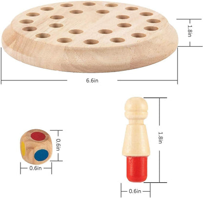 Montessori Wooden Memory Matching Game – Color Recognition & Brain Training Board Game for Kids