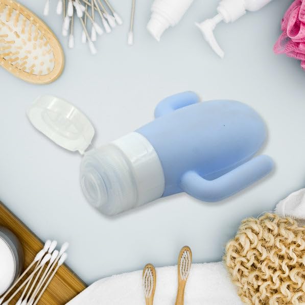Cute Cactus Travel Silicone Refillable Bottle – Leak-Proof & Squeezable