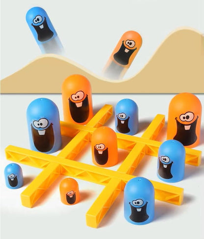 Stackable Monster Tic-Tac-Toe Game – 3D Strategy Board Game for Kids & Family Fun