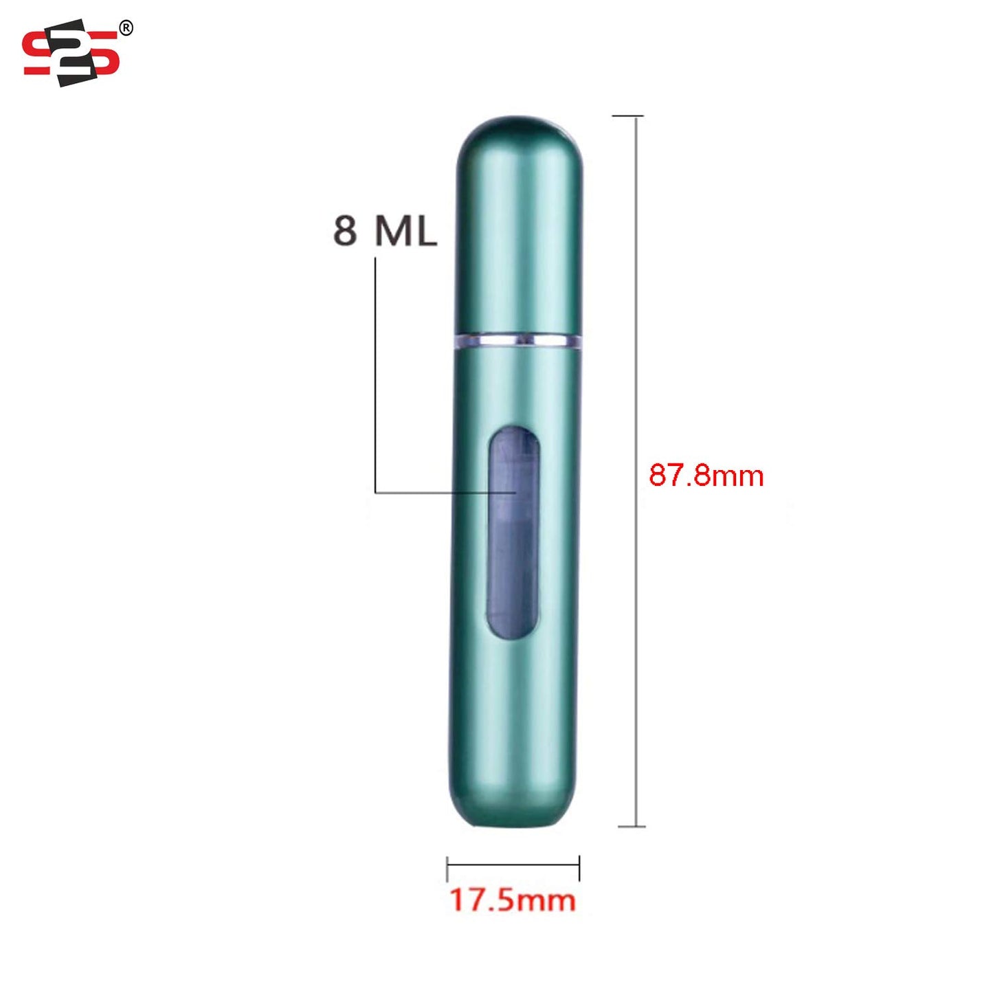 8ml Refillable Perfume Atomizer Spray Bottle, Portable Mini Travel Decant Sprayer Refiller Bottle, Pack of 1