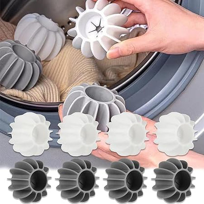ESTOY Silicone Laundry Ball Cleaning Washing Machine Clothes Anti-Winding Laundry Washing Balls Washer Balls Reusable Laundry Balls Scrubbing Balls Big sizeAnti-Winding(PACK 4)