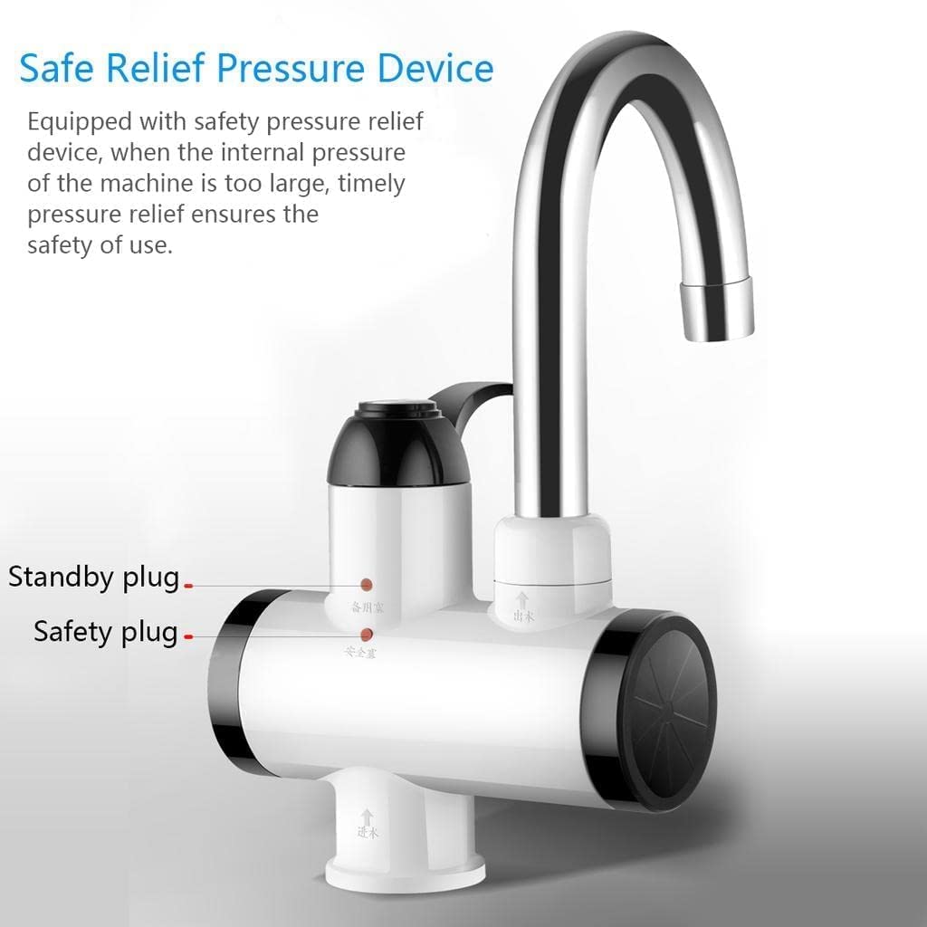 Estoy Instant Electric Hot Water Faucet with LED Temperature Display – 49°C Heating in Seconds
