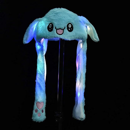 🧢✨ Winter Caps with Ears & LED Lights! ✨🧢