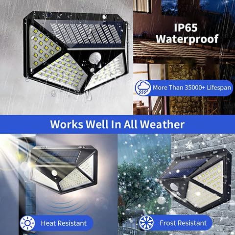 Solar-Powered LED Motion Sensor Wall Light – Waterproof & Energy-Efficient