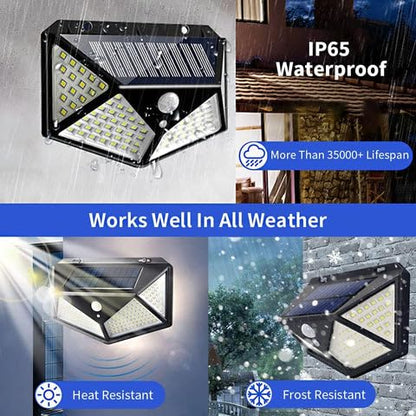 Solar-Powered LED Motion Sensor Wall Light – Waterproof & Energy-Efficient