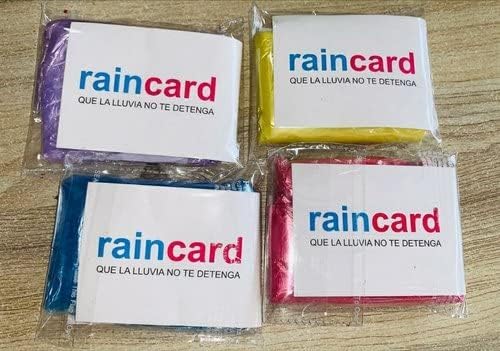RainCard – Ultra-Compact Disposable Rain Poncho 2pcs