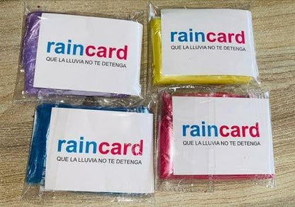 RainCard – Ultra-Compact Disposable Rain Poncho 2pcs