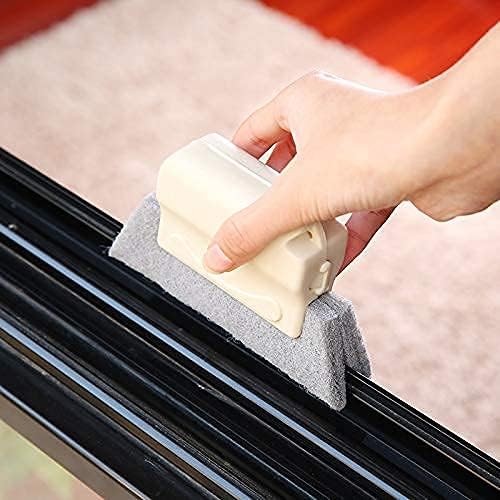 Estoy - Window Groove Frame Cleaning Brush,Window Corners and Gaps Track Cleaning Brushes for Home & Kitchen || Dust Cleaner