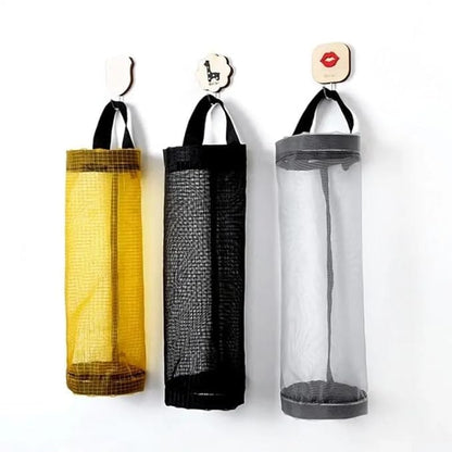 Estoy 2 PCS Kitchen Wall Mounted Garbage Bag Storage Bag, Household Debris Extraction Box Storage Bag, Large Capacity Plastic Bag, Grocery Bag Holder Dispenser (MULTICOLOR)