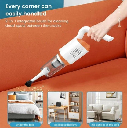 Handheld Vacuum Cordless, 8500Pa Rechargeable Portable Lightweight Mini Vacuum Cleaner, USB Car Vacuum Cleaner High Power Suction,Cleaning for Pet Hair, Car, Home, Office, Kitchen